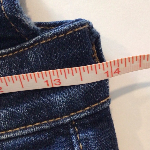 American Eagle Womens Size 6 Reg Jegging Overall Bib Overalls Blue Jeans Stretch - Picture 11 of 16